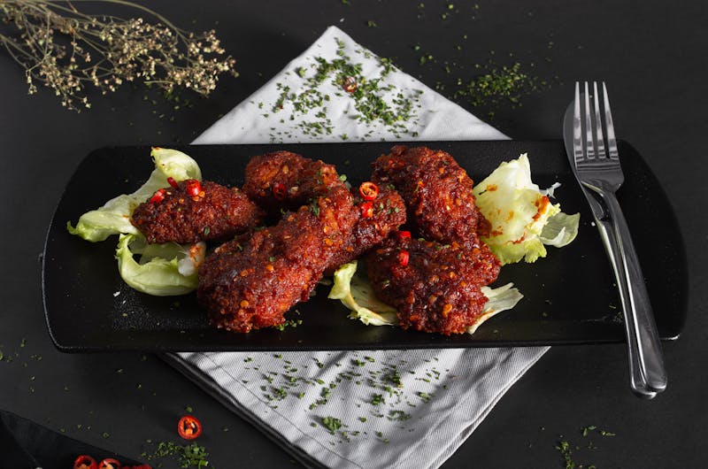 Lemon Pepper wings bright citrus flavor